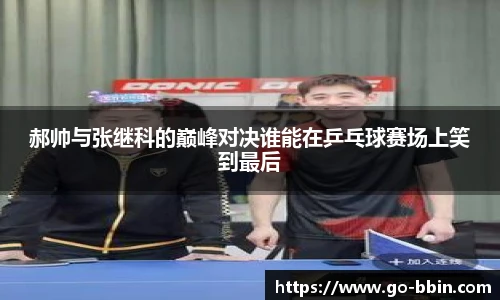 郝帅与张继科的巅峰对决谁能在乒乓球赛场上笑到最后
